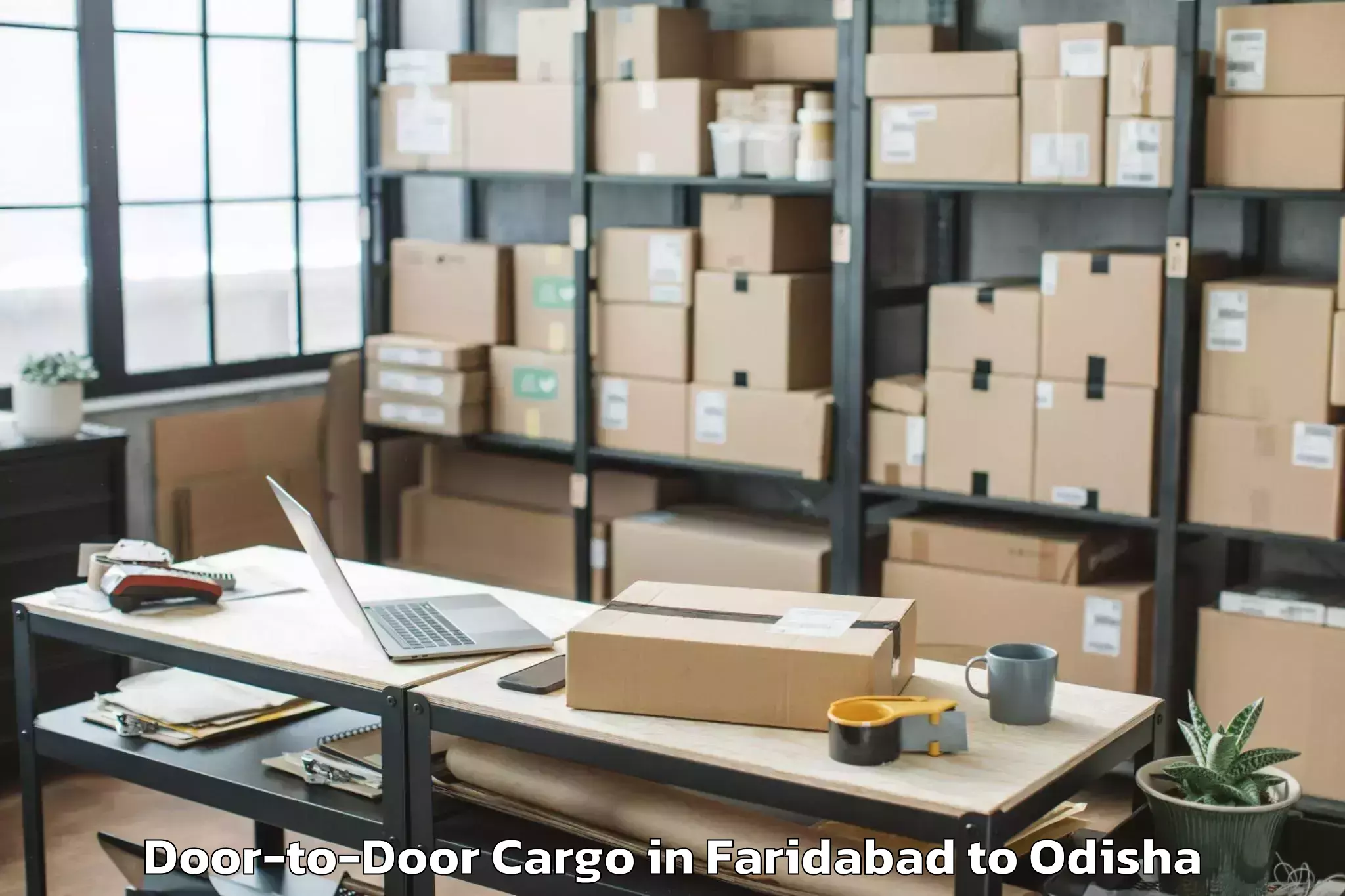 Top Faridabad to Puri Door To Door Cargo Available